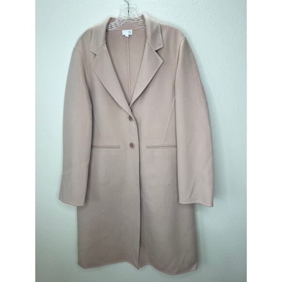 TSE 100% Cashmere Pale Pink Button Front Notch Collar Pockets 8 - Picture 6 of 14